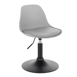 1PC stołek barowy regulowane krzesło obrotowe Faux Leather praca stołek biurowy oparcie krzesło do makijażu do domowej kuchni jadalni