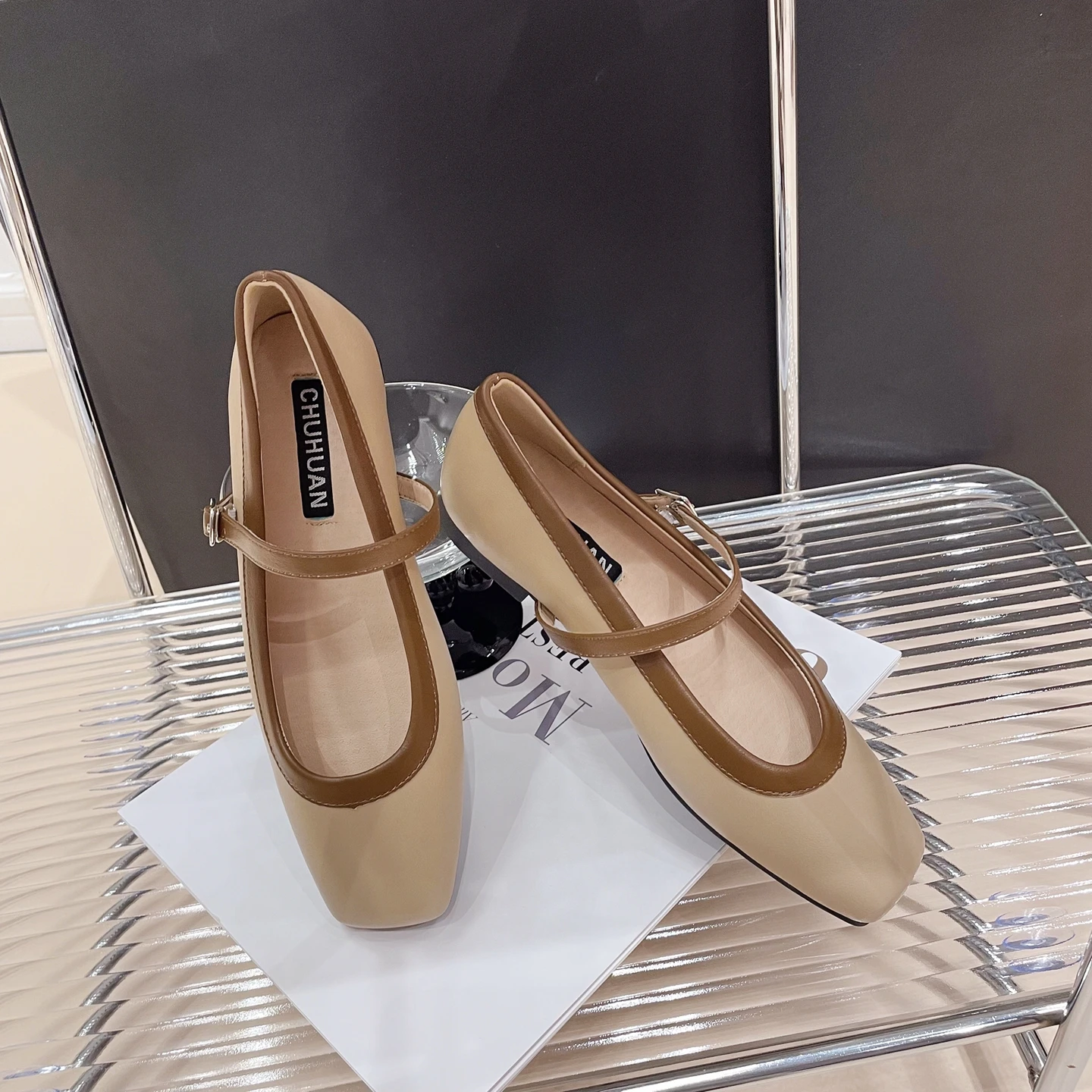 Women'S Shoes - Mary Jane damesschoenen met enkelriemgesp, platte