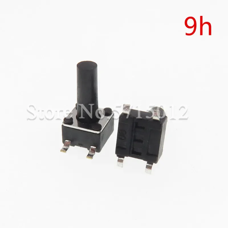 200PCS/LOT 4.5x4.5X9mm 4pin Panel PCB Momentary Tactile Tact Mini Push Button Switch SMT