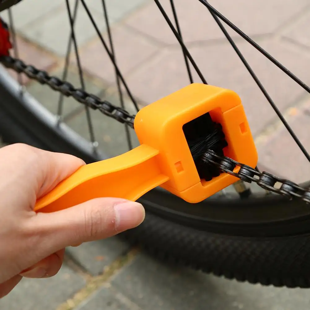 Limpiador de cadena de bicicleta portátil, cepillos para bicicleta, herramienta de lavado, Kit de limpieza para bicicleta de montaña, accesorio para montar al aire libre