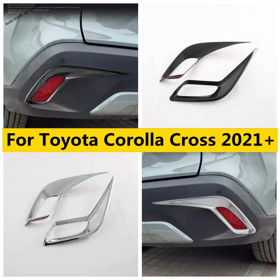 

ABS Rear Fog Light Lamp Cover Trim Bumper Protector Decoration Frame Fit For Toyota Corolla Cross 2021 - 2024 Car Accessories