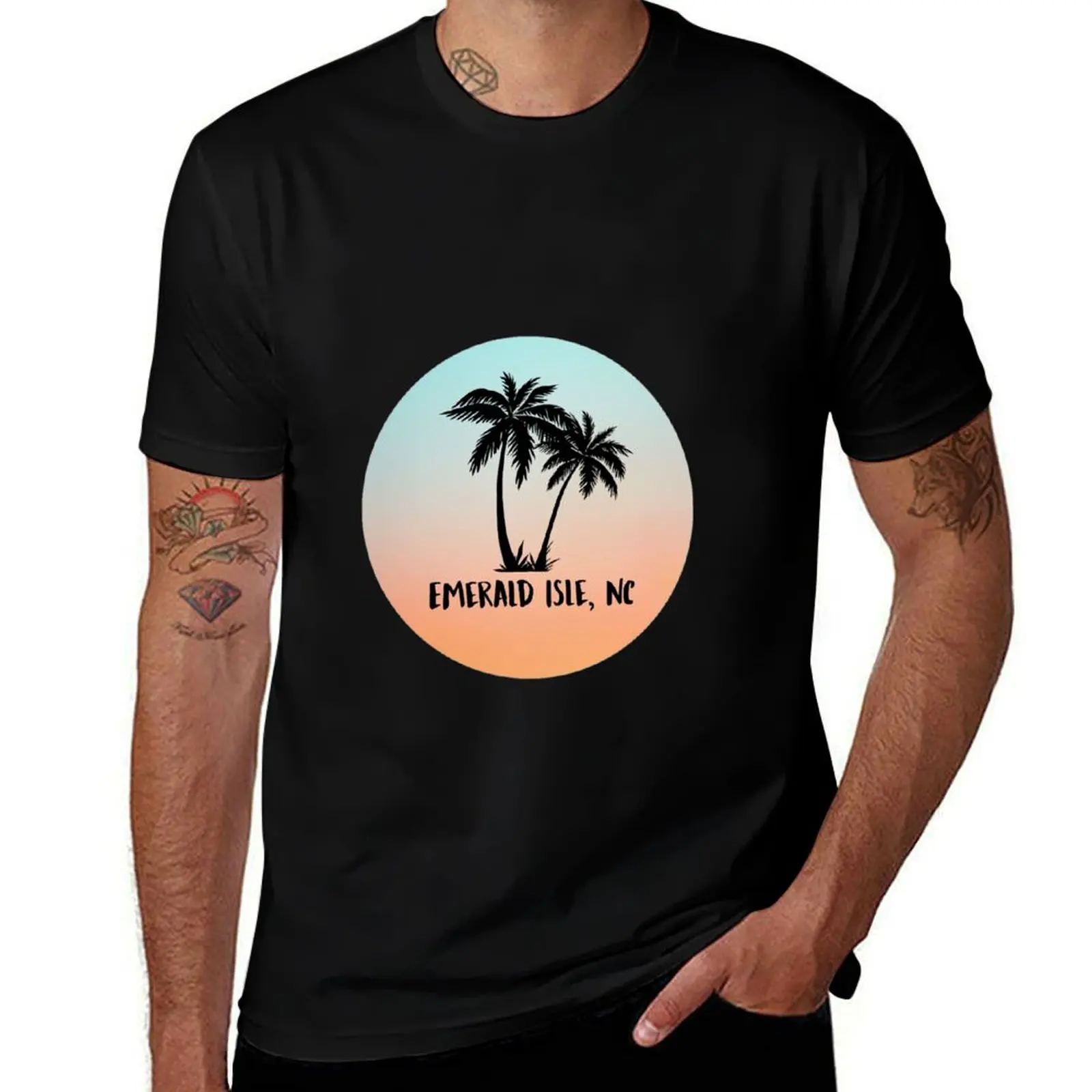 Emerald Isle, NC T-Shirt Novelty Print Casual Tee Shirt T-Shirt