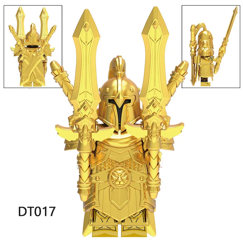 GP201DT014DT015DT017 Lich King Villain Seventh Legion Game Storm City Alliance Guard Puzzle Game Series Building Blocks Toy
