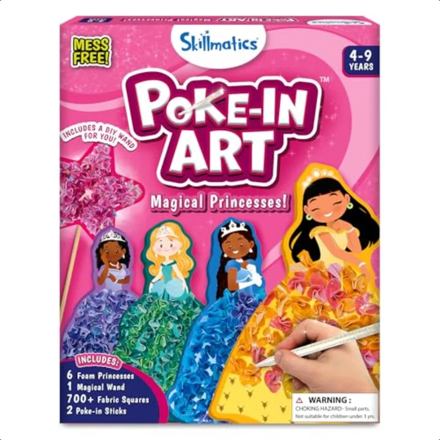 Pokein الفن الأمراء السحرية MFree متعة DIY بها بنفسك مجموعات الحرف الخشبية الإبداعية النشاط هدايا للفتيات الفتيان الذين تتراوح أعمارهم بين 4 5 6 7 8 9