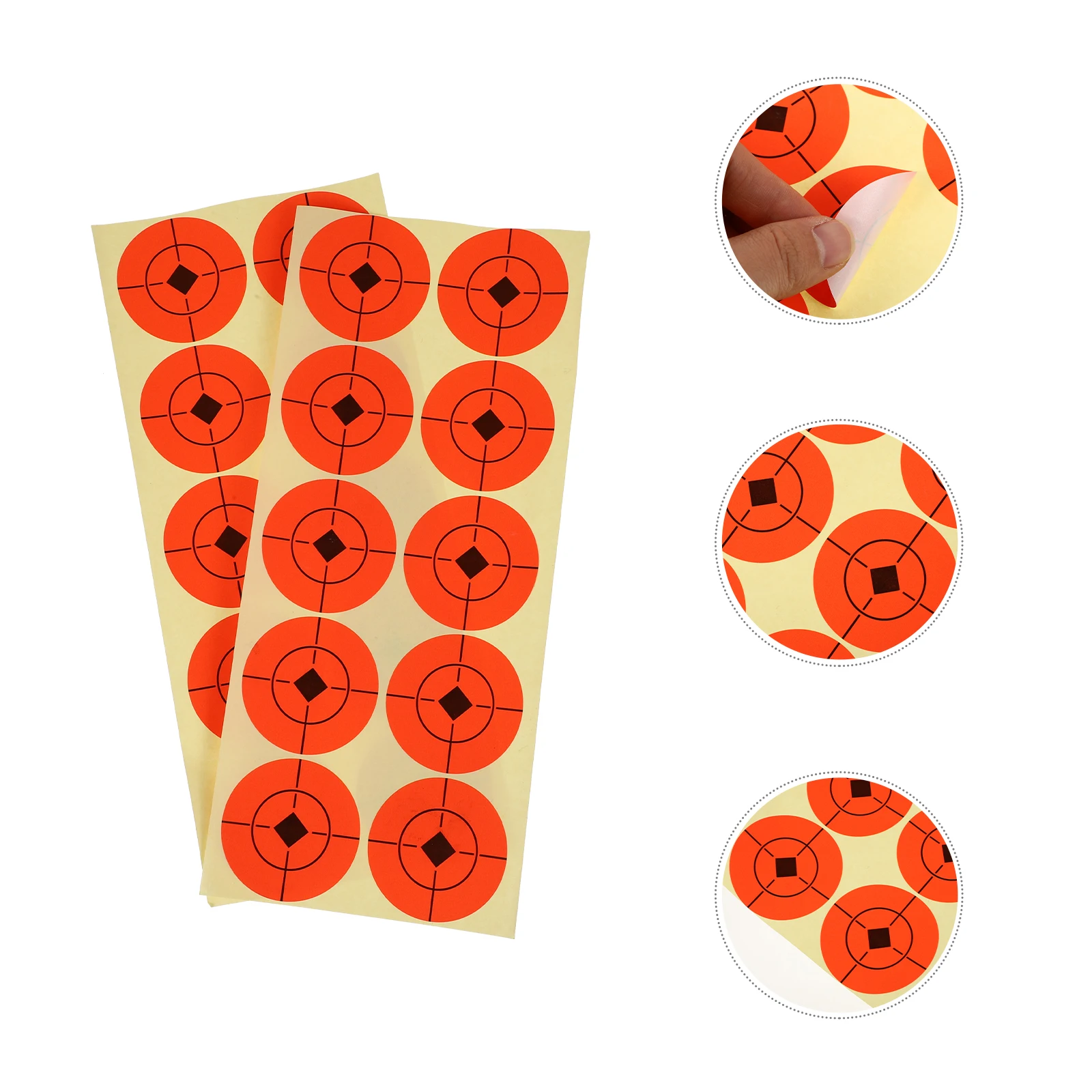 25 ورقة من ملصقات الرماية الهدفية، ورق تدريب ذاتي اللصق، ورق تمرين مطبوع شفاف للرياضة