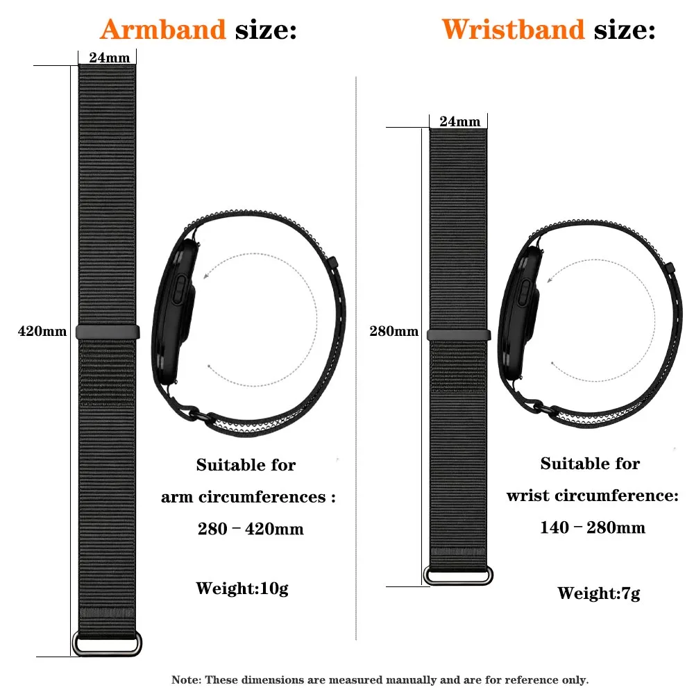 Nylon Wrap‑around Band for Garmin CIRQA Soft Flexible Lightweight Watch Strap Replacement Accessory for Garmin CIRQA Smart Band