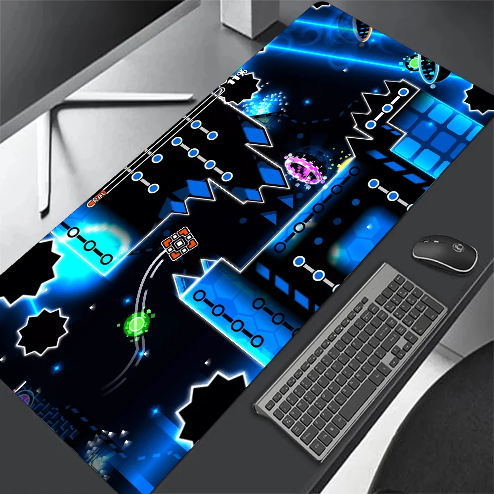 

Geometry Dash Kawaii Mouse Pad Gamer Mats Gaming Mat Pc Extended Pads Accessories Mausepad Anime Keyboard Mause Deskmat Laptop