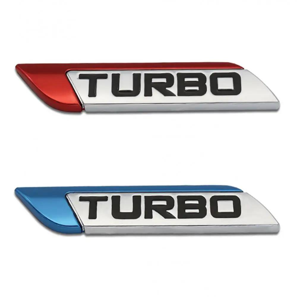 Sticker Decal Dropshipping!!3D Metal TURBO Turbocharged Car Logo Emblem Badge Car Styling Decals