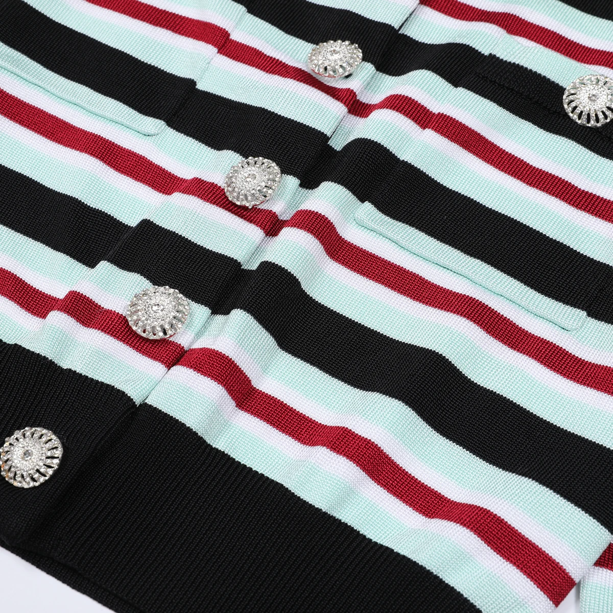 Primavera e outono nova camisola feminina moda clássico listra gola de alta qualidade manga longa cardigan camisola de malha feminina