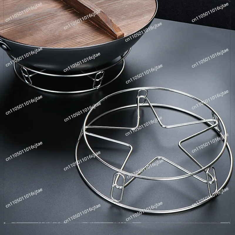 For Stainless Steel Practical Pot Holder Kitchenware Storage Pot Cooktops 10