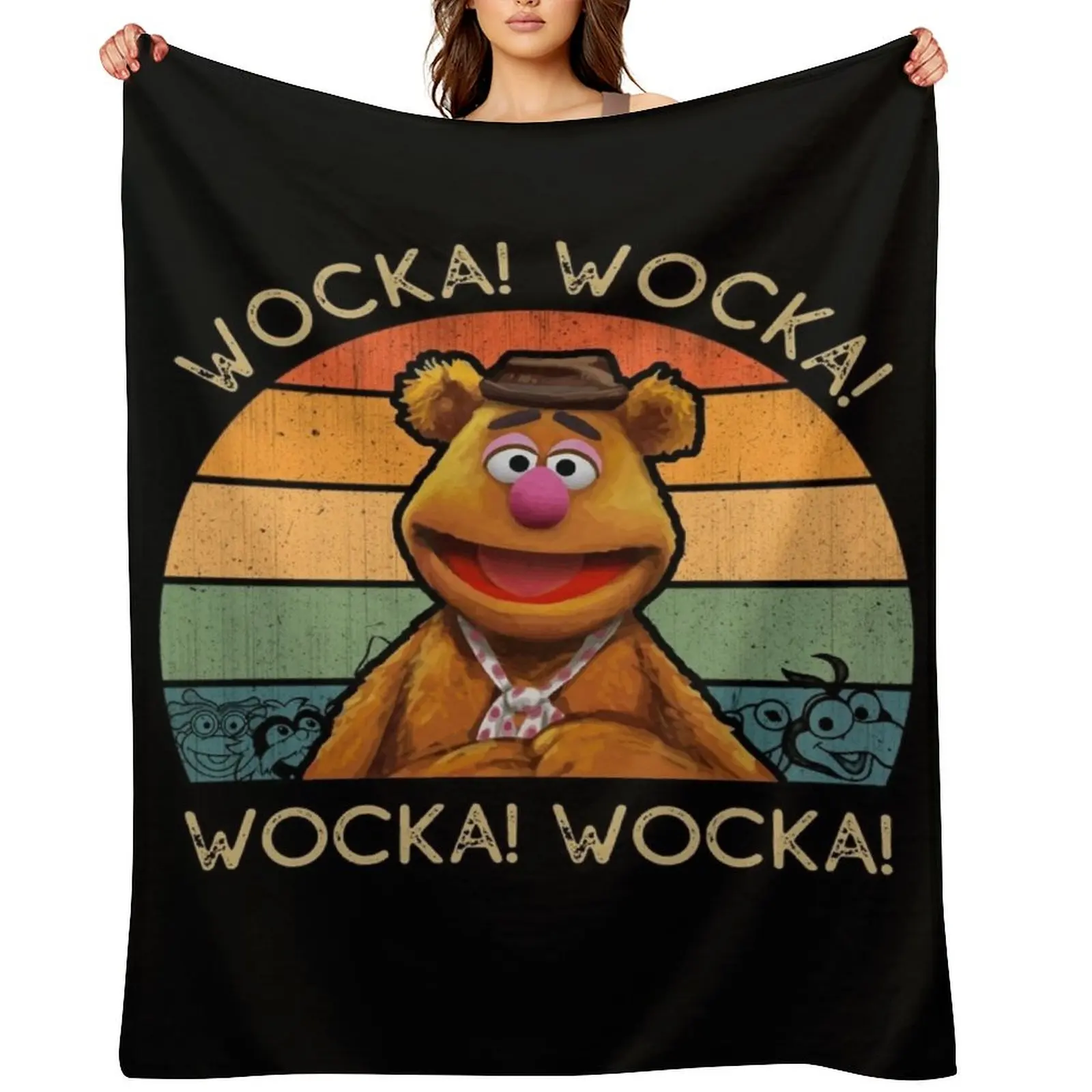 

Fozzie Wocka Bear Throw Blanket Quilt For Baby Softest decorative Blankets