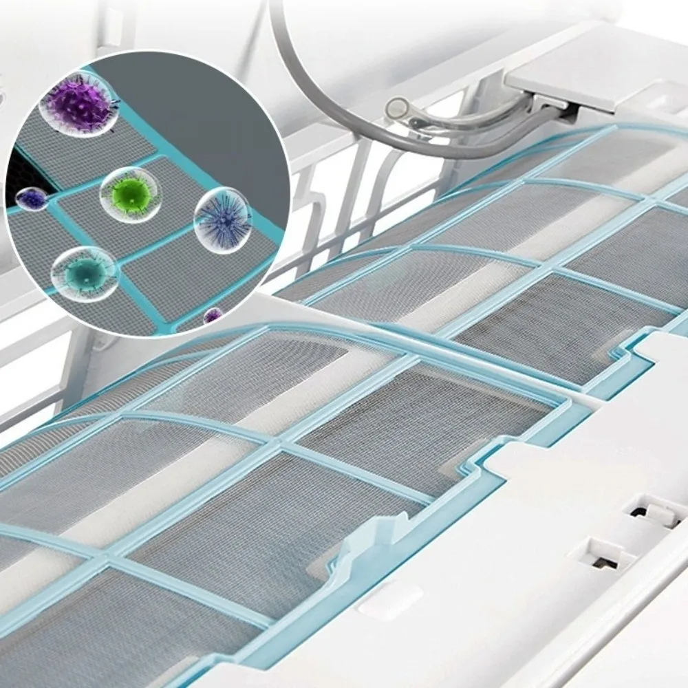 High Density Air Conditioner Filter Screen Antibacterial Thickened AC Anti-Dust Filter Net Filter Air Impurities Plastic