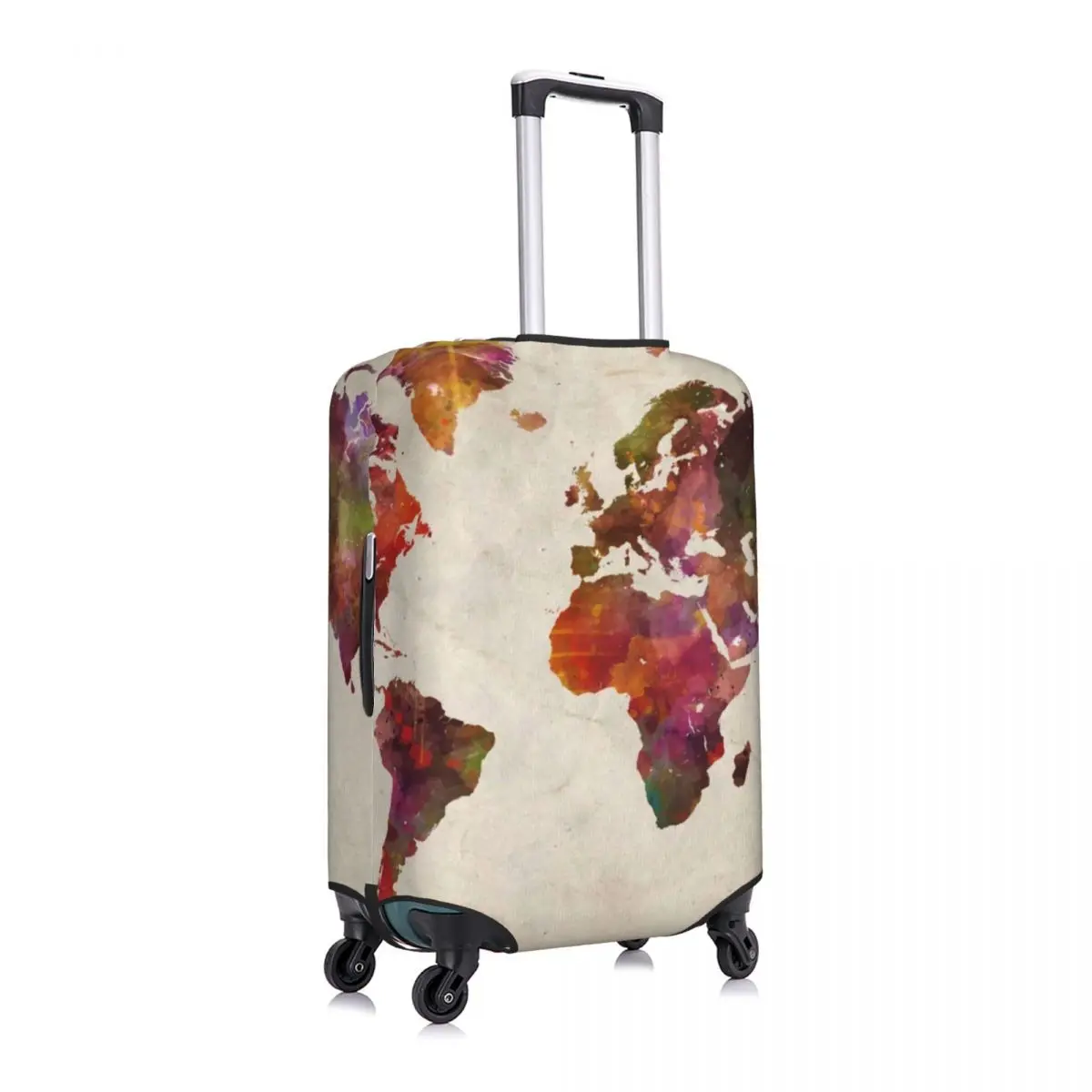 World Maps Suitcase Cover vintage Holiday Business Useful Luggage Case Protection