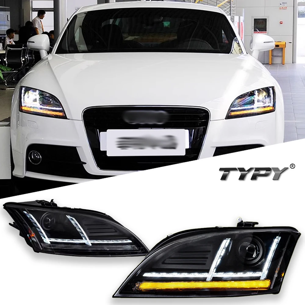 

TYPY Car For Audi TT Headlights 2006-2013 Upgrade Modified to New DRL Dynamic Turn Signal LED Headlight Auto Accessories