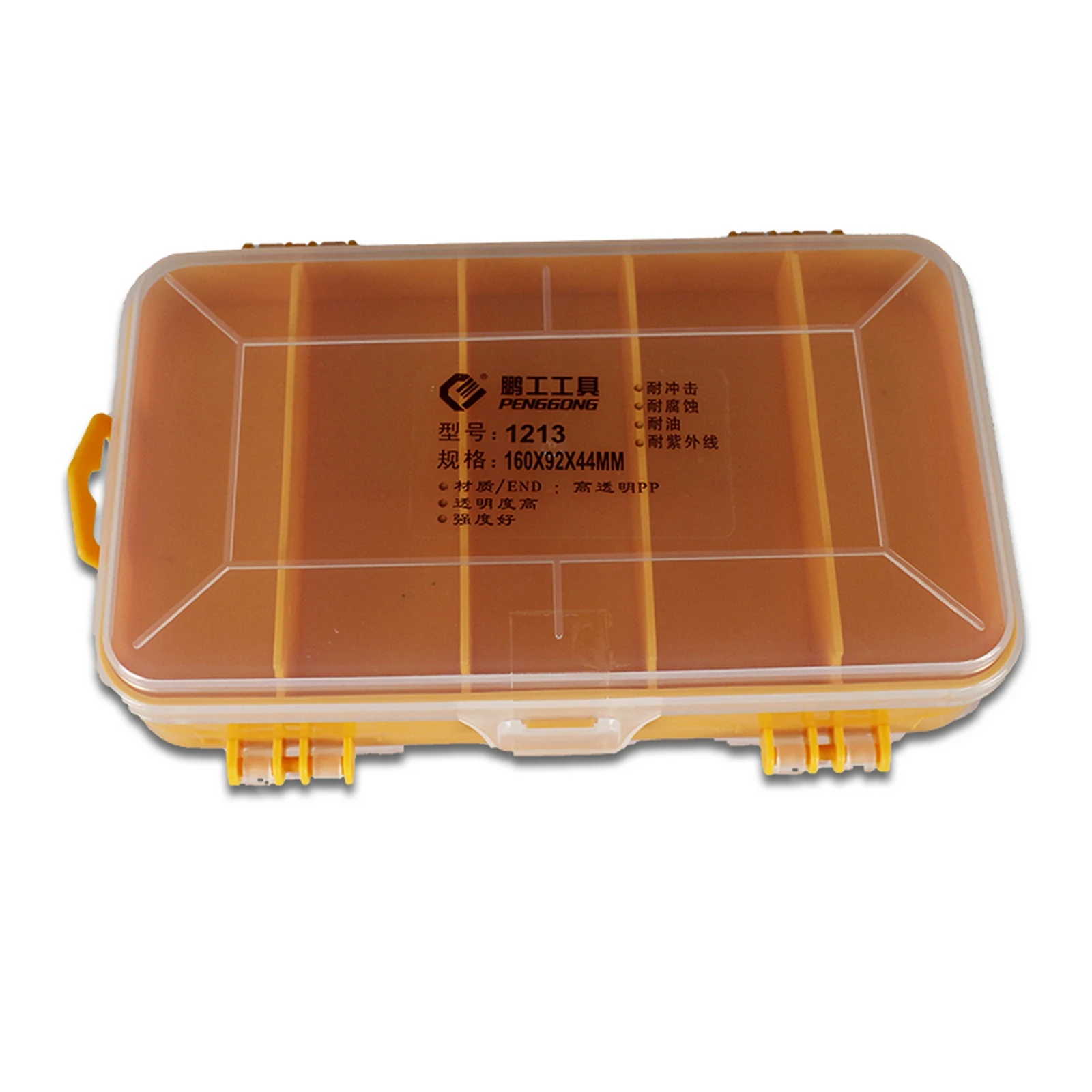 13 Grids Transparent Screws Storage Box Double-Side Multifunctional Storage Tool Box Portable Plastic Storage Case for Tools