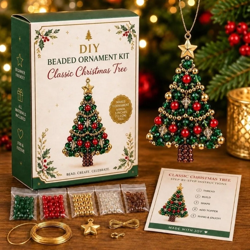 Beaded Christmas Ornament Kit 1