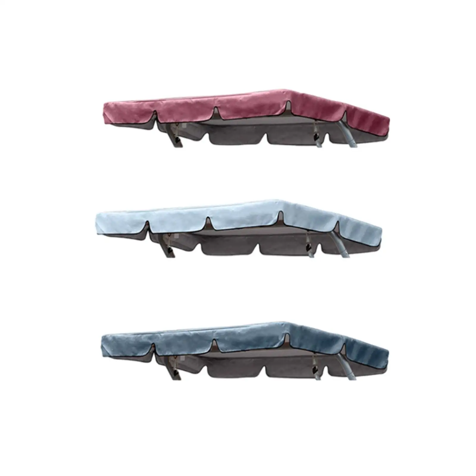 مظلة بديلة للأرجوحة الخارجية، غطاء علوي قوي مقاوم للماء ومقاوم للرياح لساحة الحديقة في الفناء الخلفي