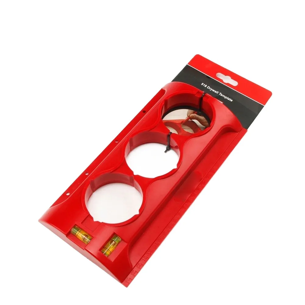 1Pc Drill Guide Hole Locator Punch Guide Plastic Measuring Tool Hole Fixing Clamp Balance Hole Locator For Drywall Hole Locator