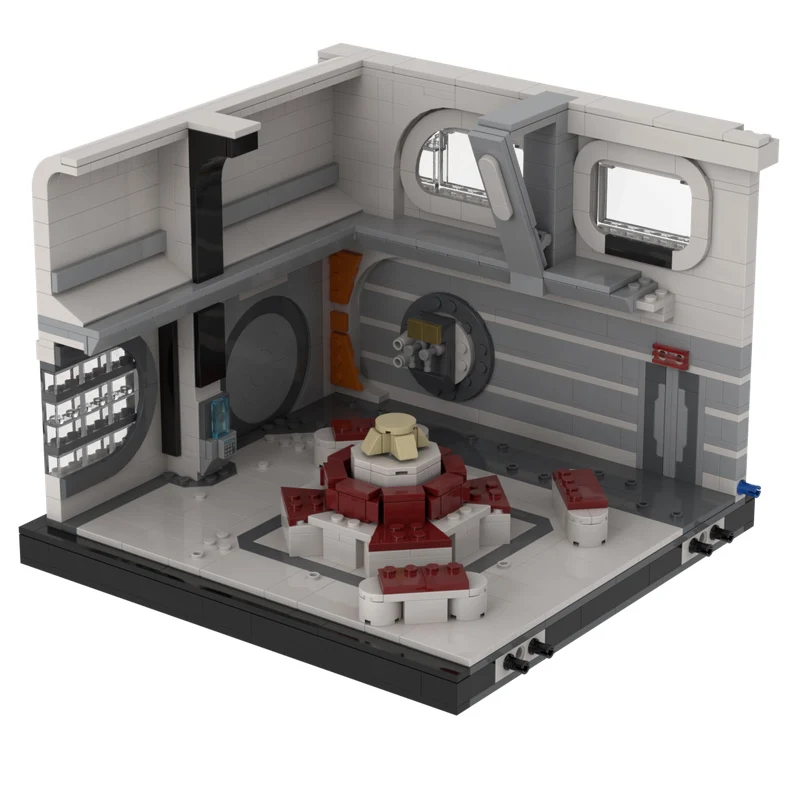 Star Movies Model MOC Building Bricks Spaceship Atrium Left Side Modular Technology Gifts Holiday Assemble Children Toys Suit