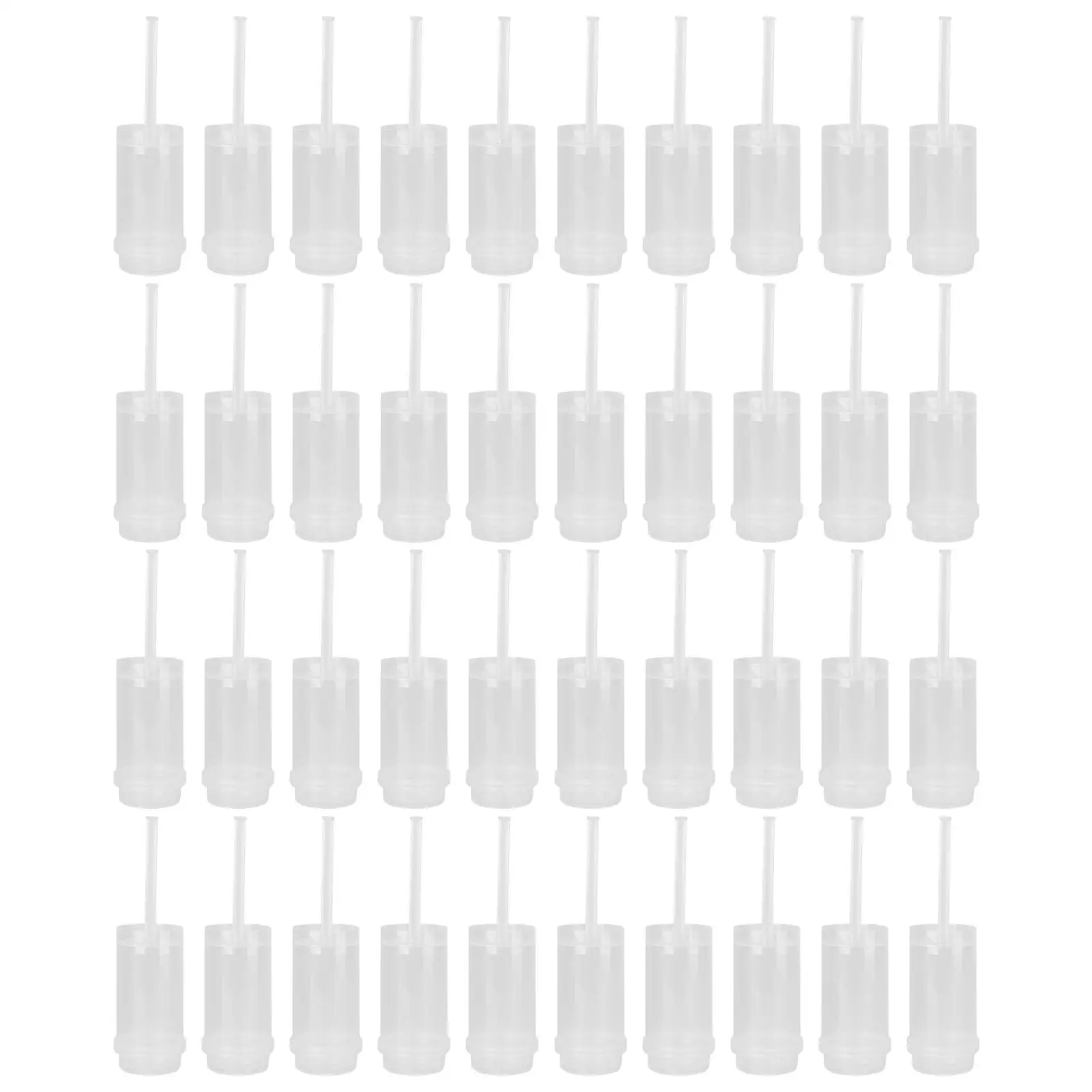 

40 Pcs Molds Food Grade Plastic Containers Pushable Holders Cylinder Mold Leak Cake Shooter Proof Baker Tools