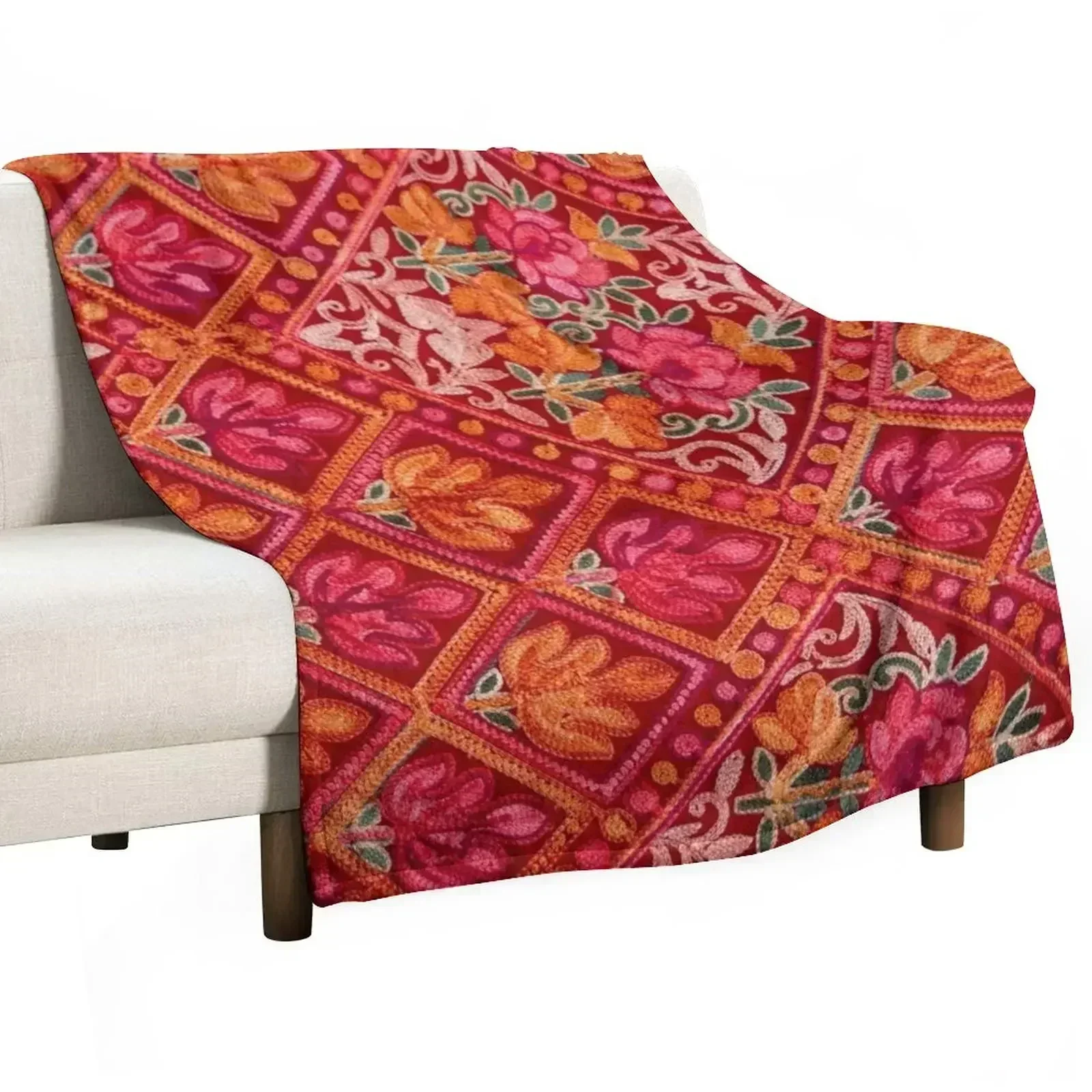 Gypsy Boho Kashmir Embroidery Throw Blanket Retros Sofa Throw blankets and throws Custom Decoratives Heavy Blankets