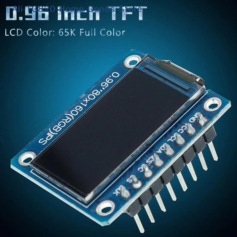 [TG820]0.96 Inch IPS LCD TFT Display Module 160x80 HD 65K SPI Interface ST7735S 3.3V For Raspberry Pi DIY Project
