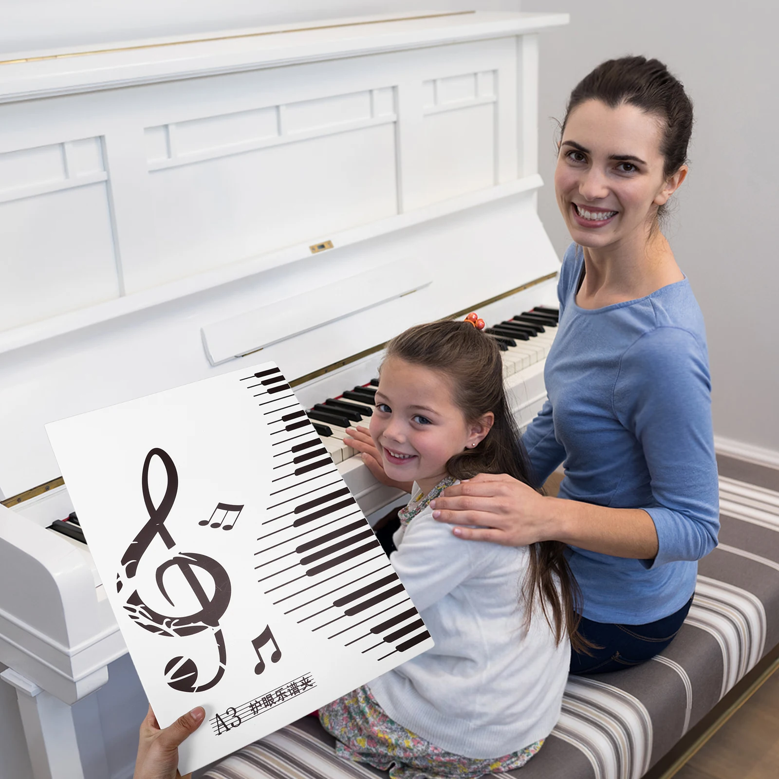 

Plastic Sheet 20 Pages A3 Size Choir Folder For Piano Band Choral Organizing Storage Protection Sturdy Music Holder