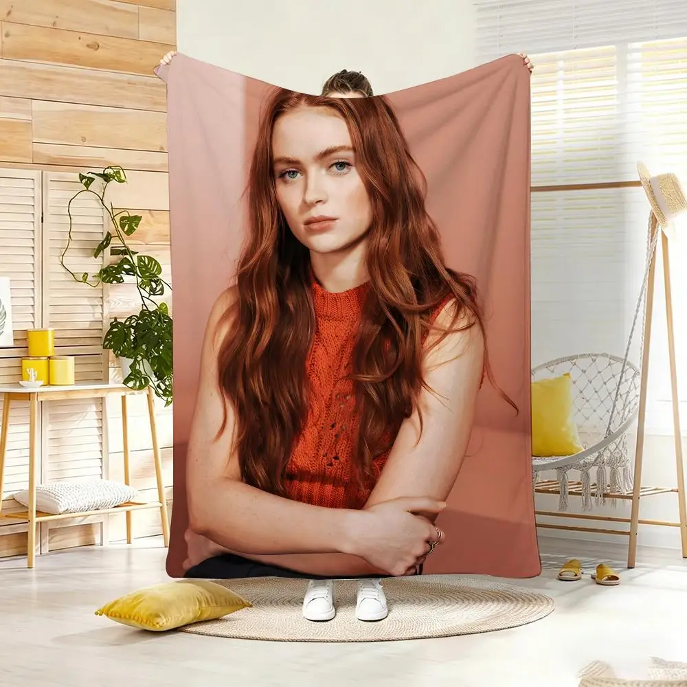 Celebrity S-SadieS SinkS Throw Lightweight 240g Flannel Blanket Soft Skin-friendly for Summer Cooling