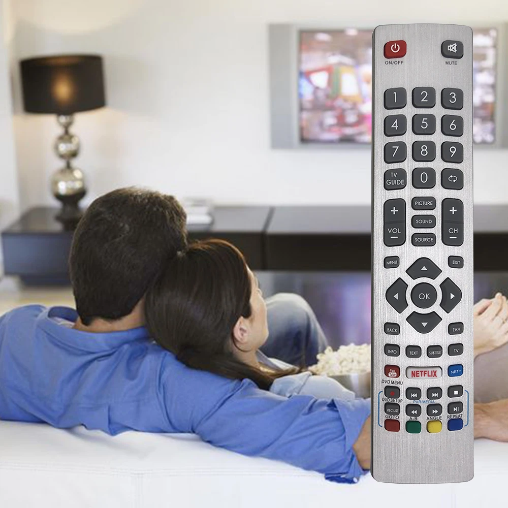 Replacement for the New SHW/RMC/0115 SHWRMC0115 Remote Control for Sharp Aquos 3D HD Smart TV with Netflix Youtube
