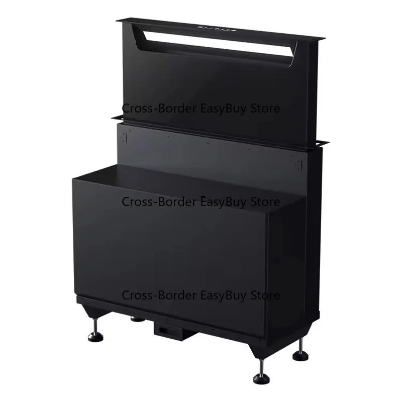 

Internal circulation without flue, DC inverter, hidden countertop lift-type range hood