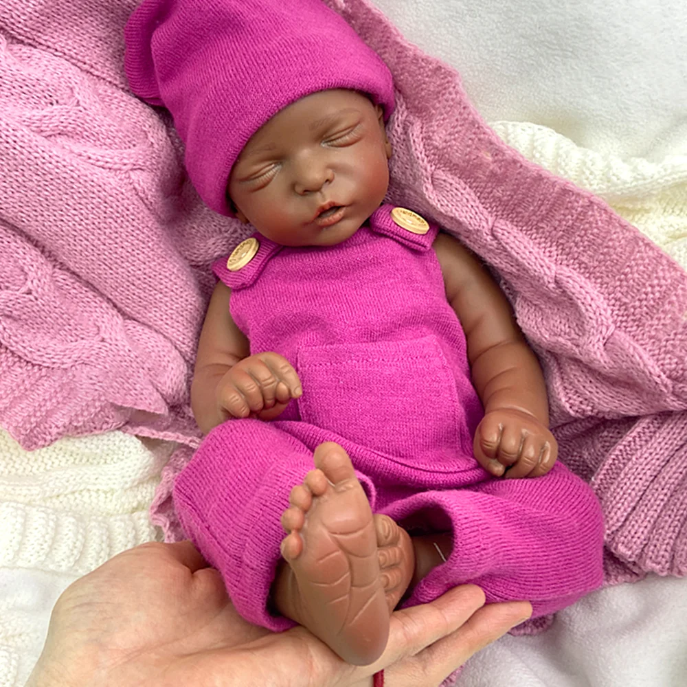 Levensechte 18 inch siliconen reborn babymeisje knuffelige wasbare pasgeboren pop slapende wedergeboorte pop kerstcadeau voor genezende pop