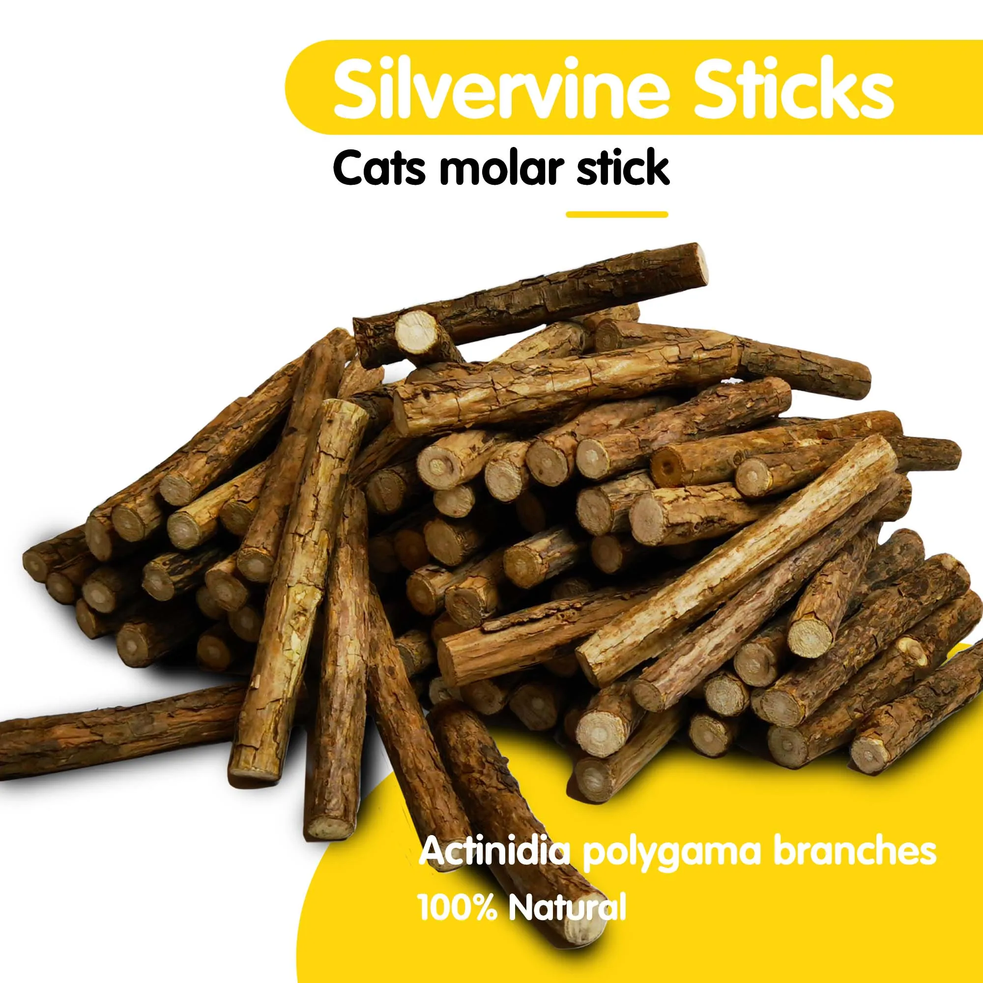 Imagem -02 - Oitabi Matatabi Silvervine Sticks Kitty Chew Brinquedos Bastão de Madeira Brinquedos de Dentição Molar Adequado para Gatos 120 mm x 11 mm 15 mm 1950g