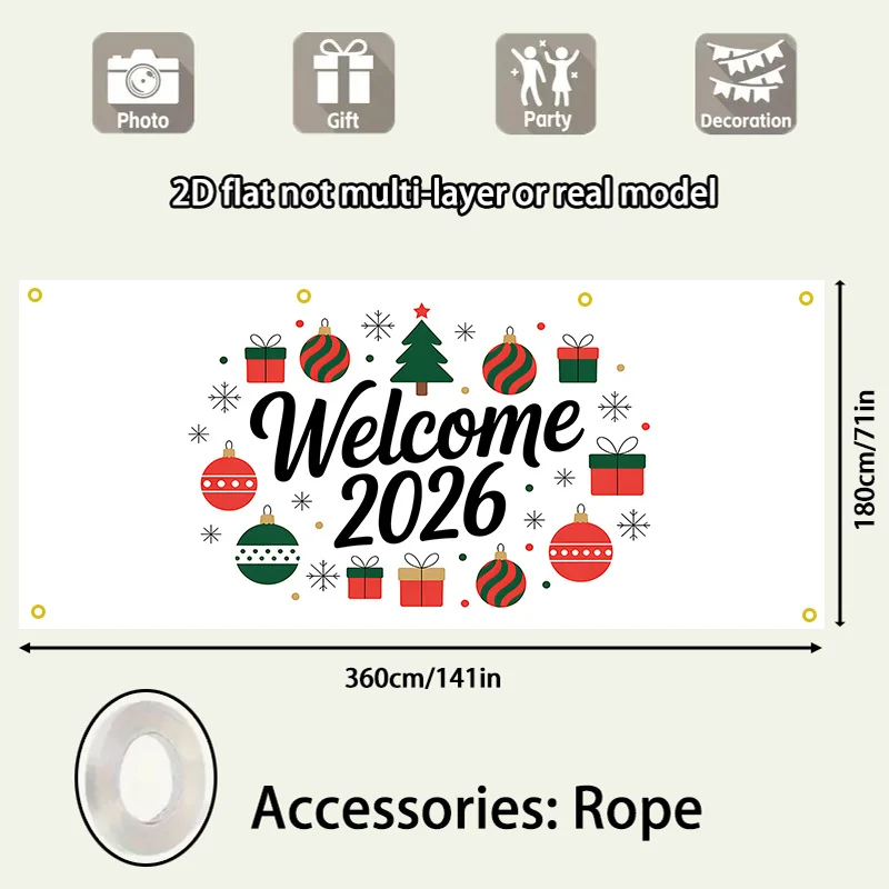 خطة ثنائية الأبعاد، لافتة باب ثنائية الأبعاد، 1 لافتة ترحيب لباب المرآب 2026