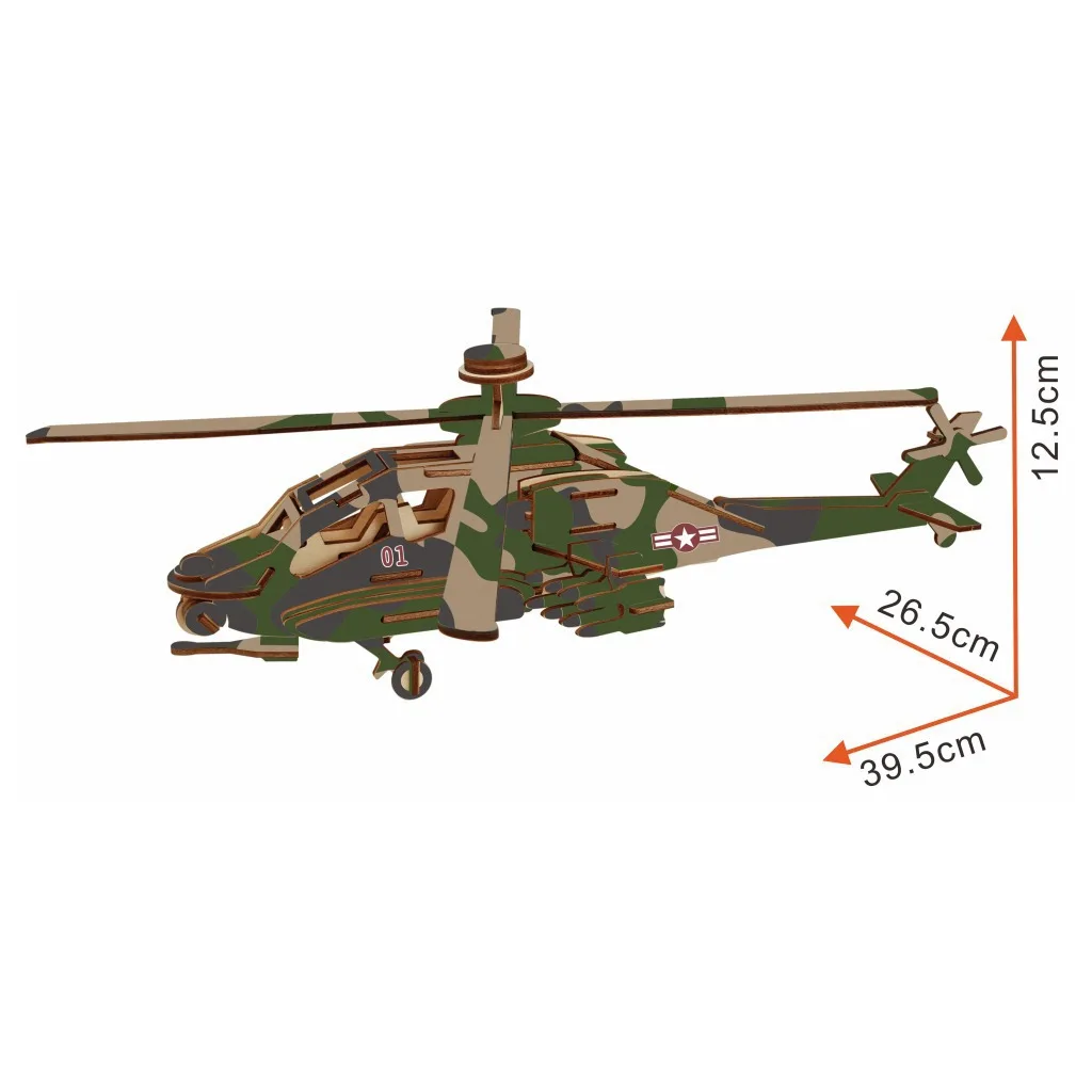 3D Laser Cutting Wooden Puzzle Aircraft Model DIY Handcraft Educational Toys Assembly Kits Desk Decoration for Children Kid