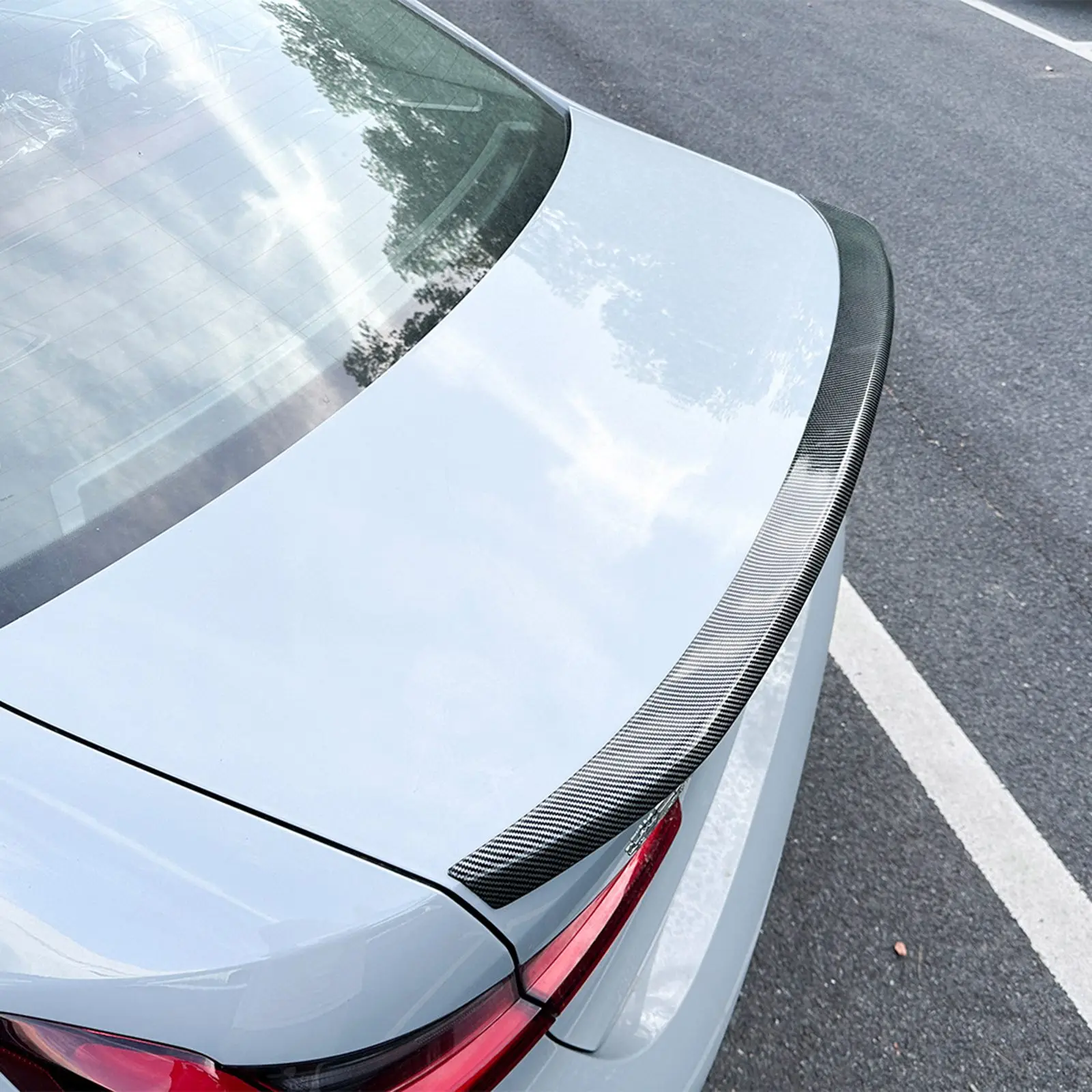 

For BMW 3 Series i3 G20 325i 330i 2019+ Rear Trunk Lid Spoiler Wing Body Kits Tuning