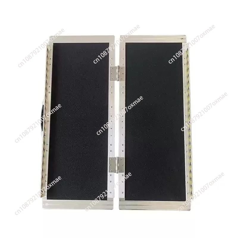 Foldable Heavy-Duty Aluminum Loading Ramp, Non-Slip Threshold Ramp for Wheelchair, Mobility Scooter & Motorcycle