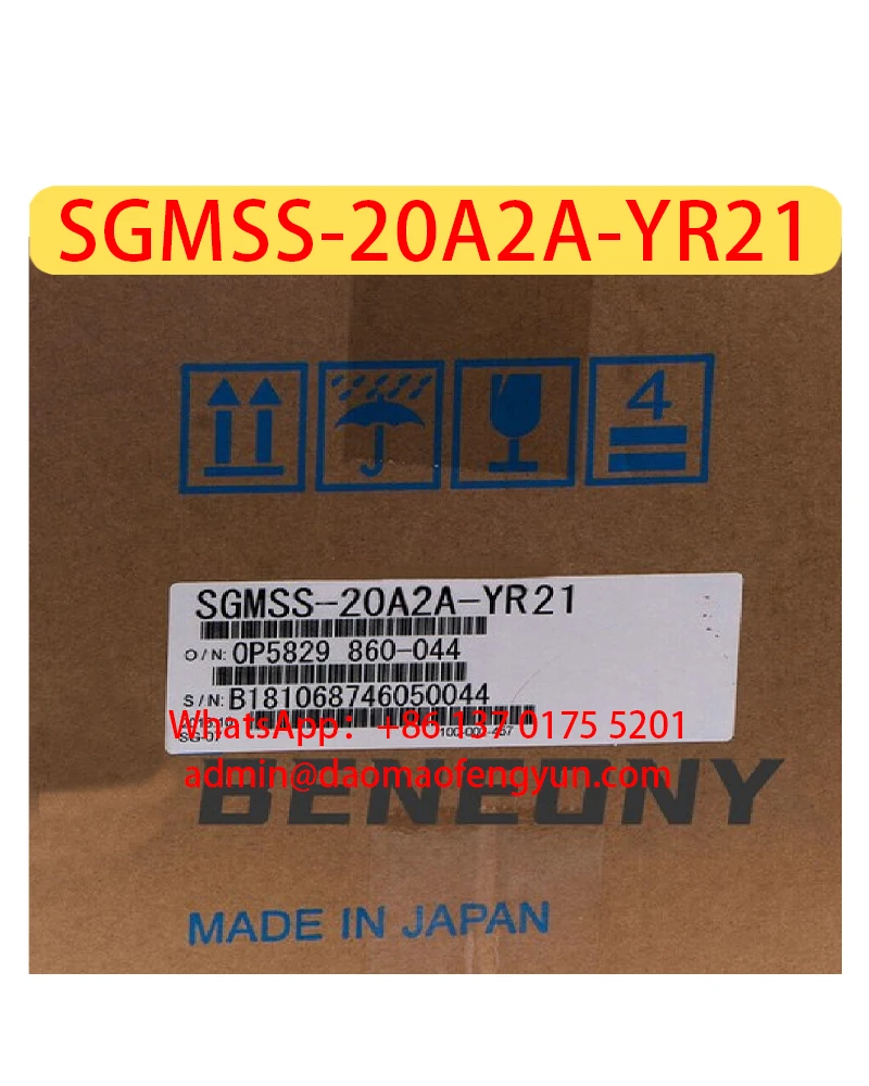 

SGMSS-20A2A-YR21 Brand New Servo Motor，SGMSS 20A2A YR21，Fast shipping