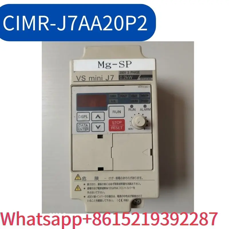 

second-hand Inverter CIMR-J7AA20P2 0.2KW 220V tested ok