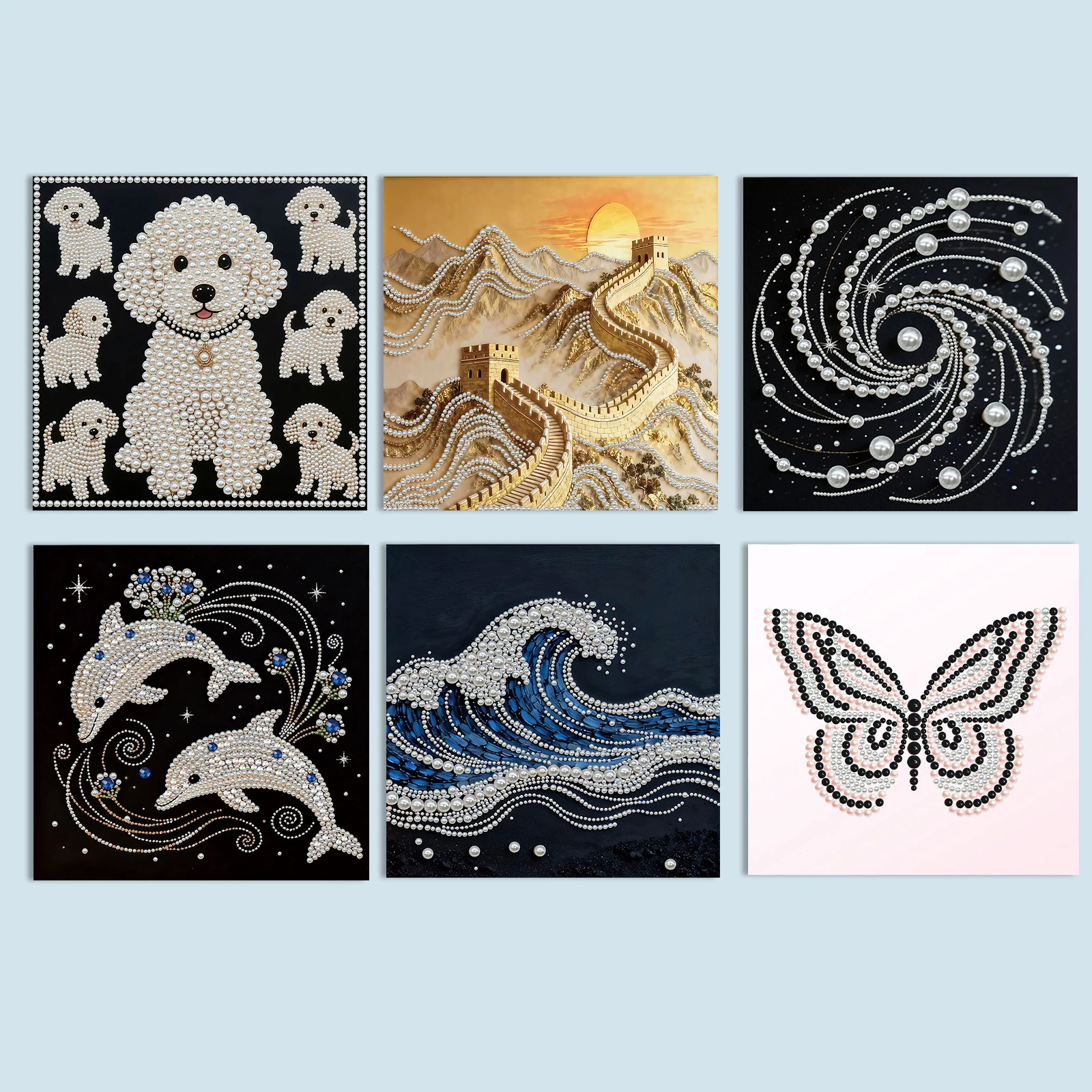 

Набор для рисования жемчужными бусинами «Животные» для взрослых/начинающих, подарок, декор для дома, картины из жемчужных бусин, художественные поделки, 30x30 см, с рамкой