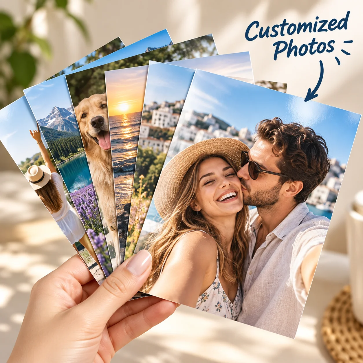 3/6pcs Custom Photo Printing, HD Mobile Photo Prints, 5/6/7 Inch Fuji-Grade Photo Paper for Couples Pets Travel Gifts