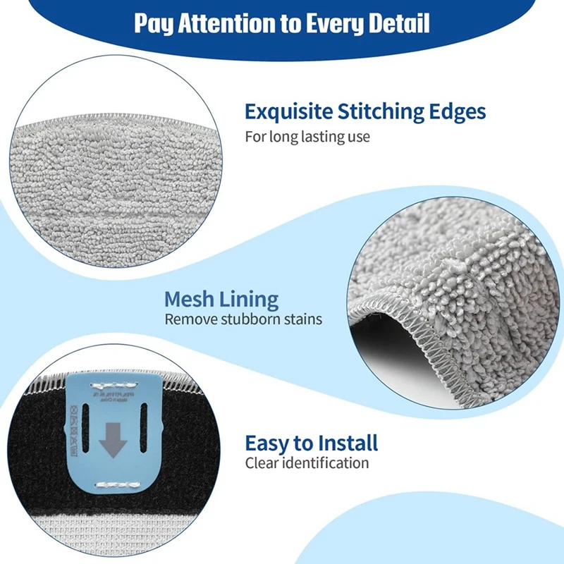 IRobot Roomba用の洗える再利用可能なモップパッド,マイクロファイバー交換用モップパッド,i5,i5,i5,i5,j5,6ブロック