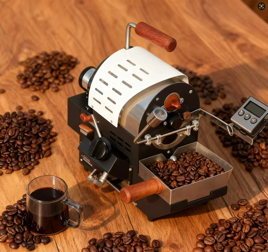 Compact Manual Handle Household Travel Picnic Snack Food Grain Coffee Bean Roaster
