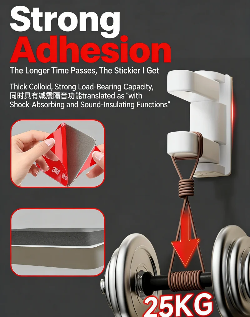 3M 10pcs Strong Double Sided Adhesive Tape High Viscosity  Square/Round Traceless Foam Adhesive Tape for Car Wall Fixed Stick
