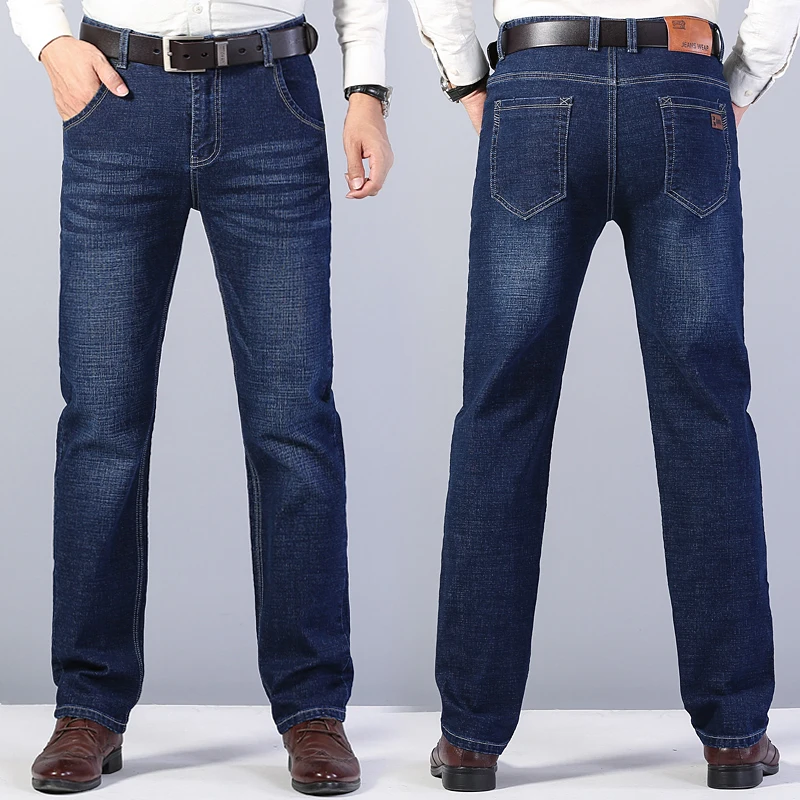 2026 New Men's Stretch Regular Fit Jeans Business Casual Classic Style Fashion Denim Trousers Male Black Blue Gray Pants - Image 6