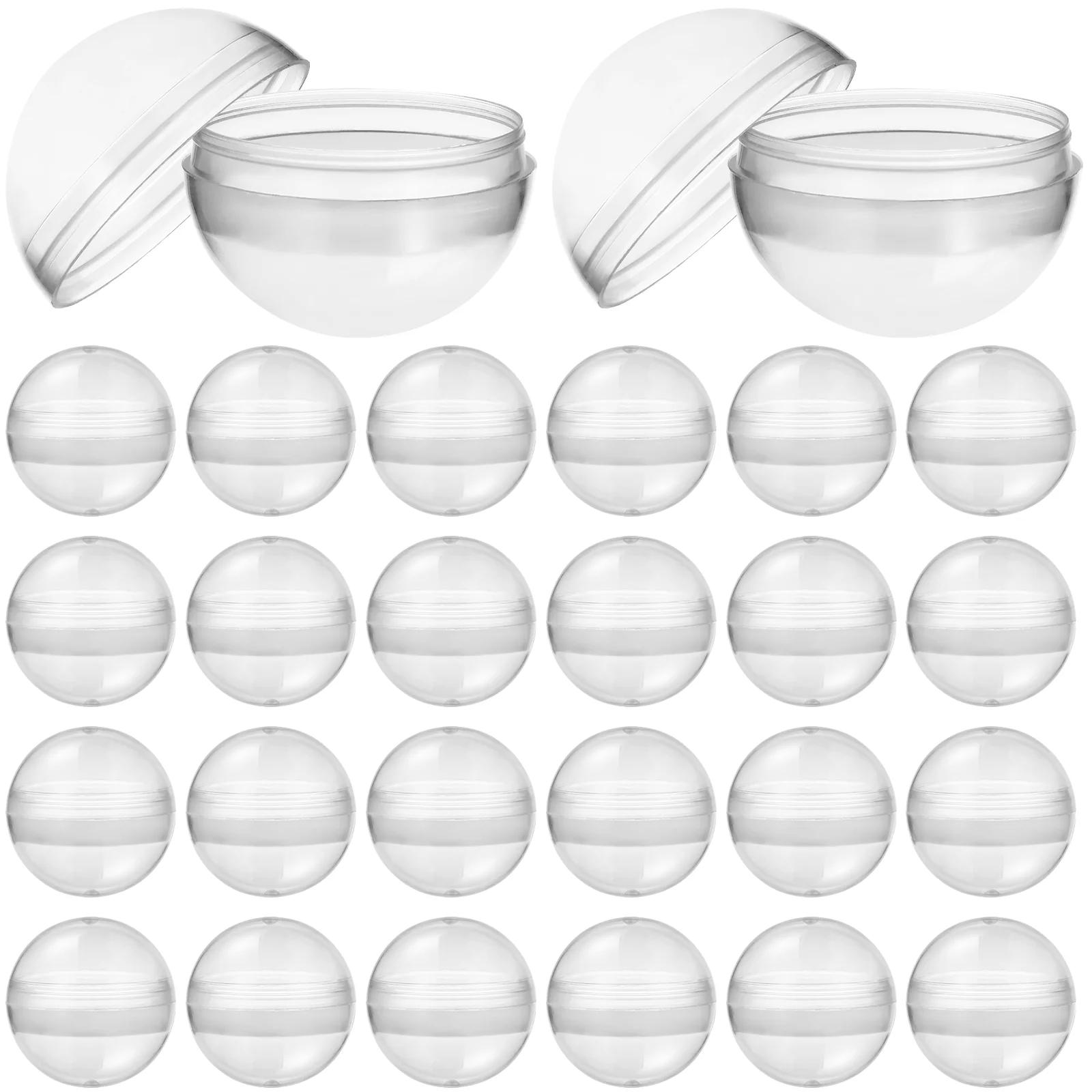 Cápsulas de plástico transparente Gumball Machine, Bolas Desktop Claw Toy, Baby Vending Machines, Ornamentos infantis, 100 Pcs