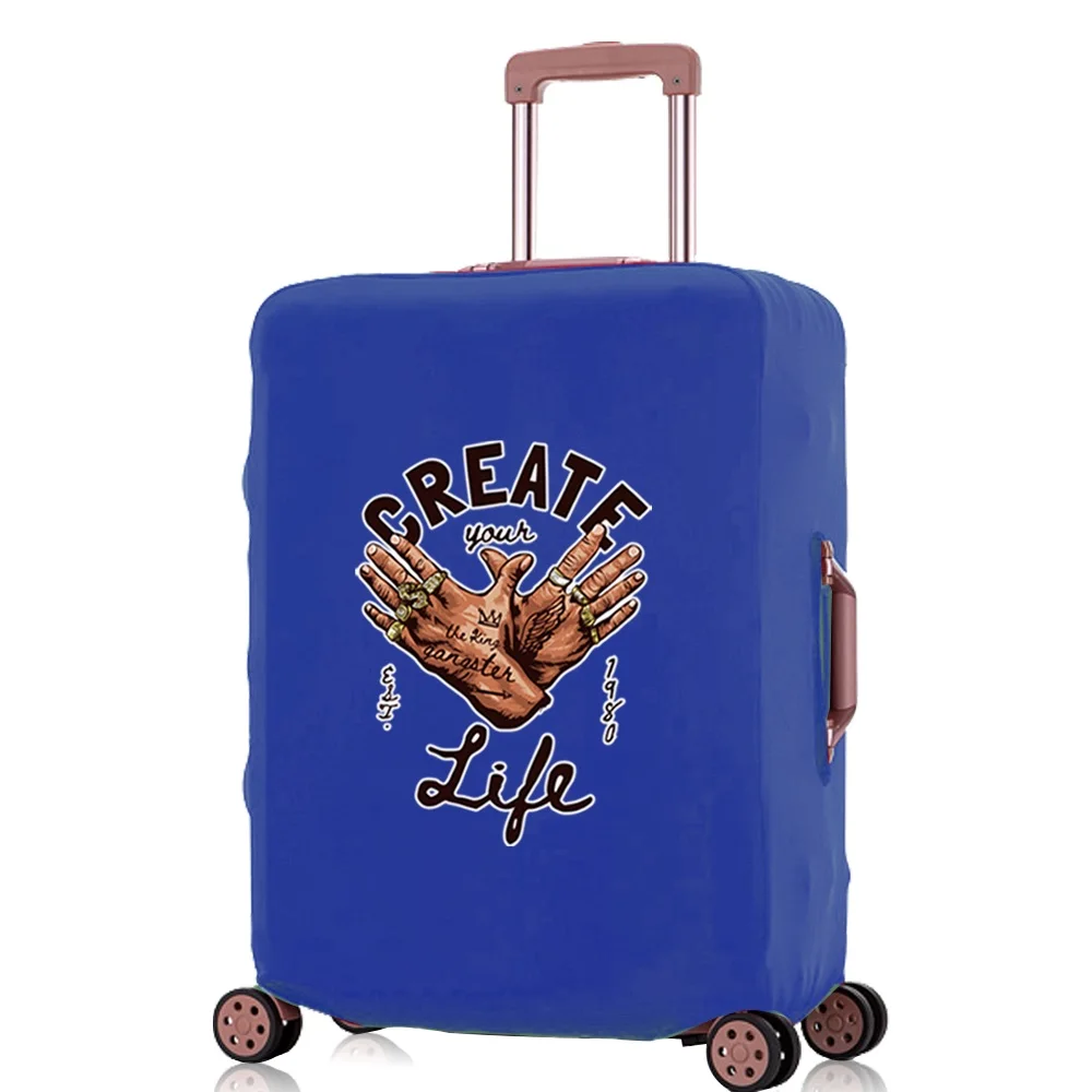 Luggage Case Suitcase Hand Print Trolley Protective Covers Cover Apply To 18-32 Inch Fashion Scratch Resistant Travel Accessory