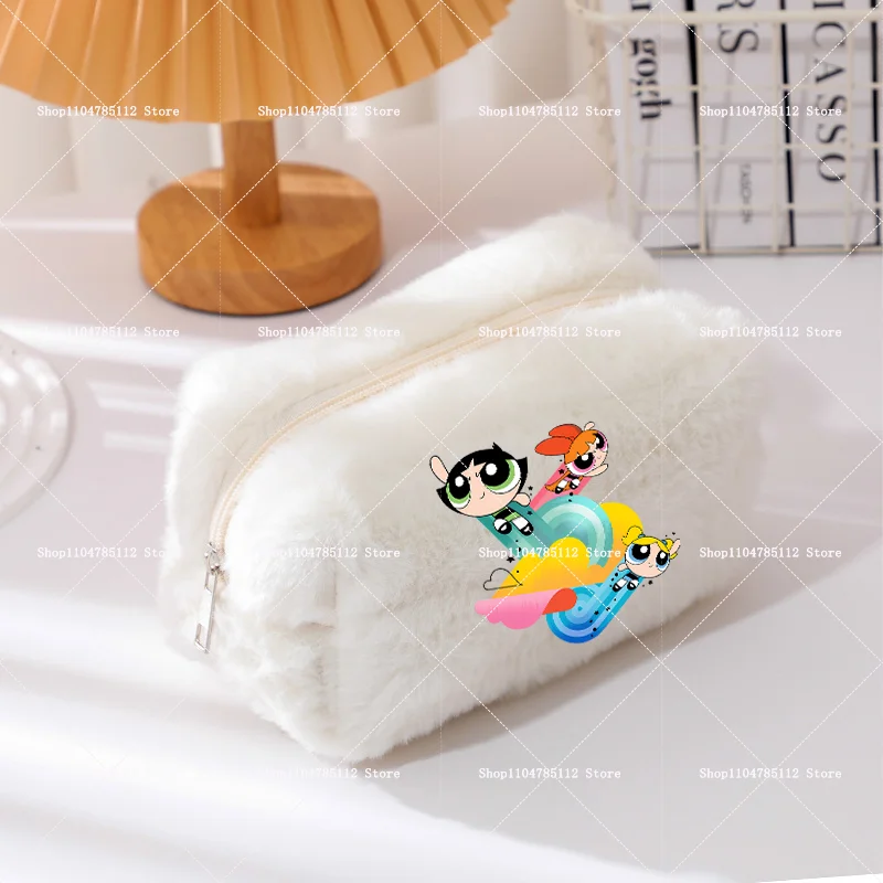 The Powerpuff Girls Makeup Bag Bubbles Cartoon Printed Cosmetic Bags Women Portable Travel Toiletry Organizer Storage Pouch Gift view 5