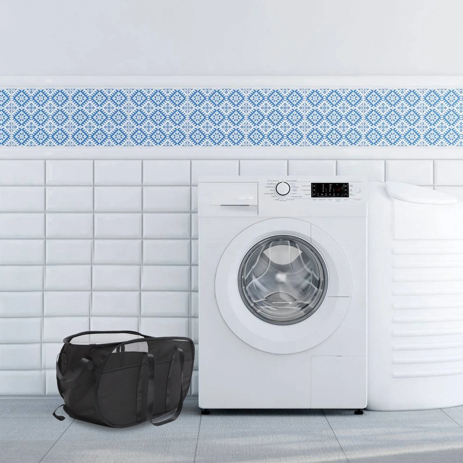 

Portable Laundry Basket Foldable Large Capacity Dirty Clothes Organizer Home Dorm Outdoor Use Storage Hamper