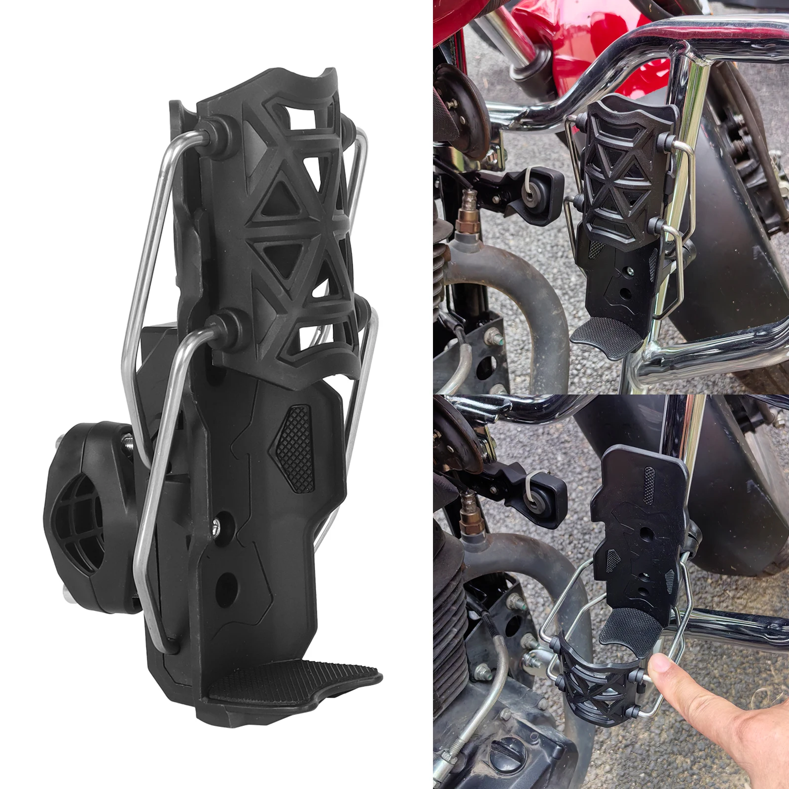 

Adjustable Bottle Cages SupportWater Bottle Holder Handlebar Stand for MTB Road Cycling Electric Bicycle Motorcycle Accessories