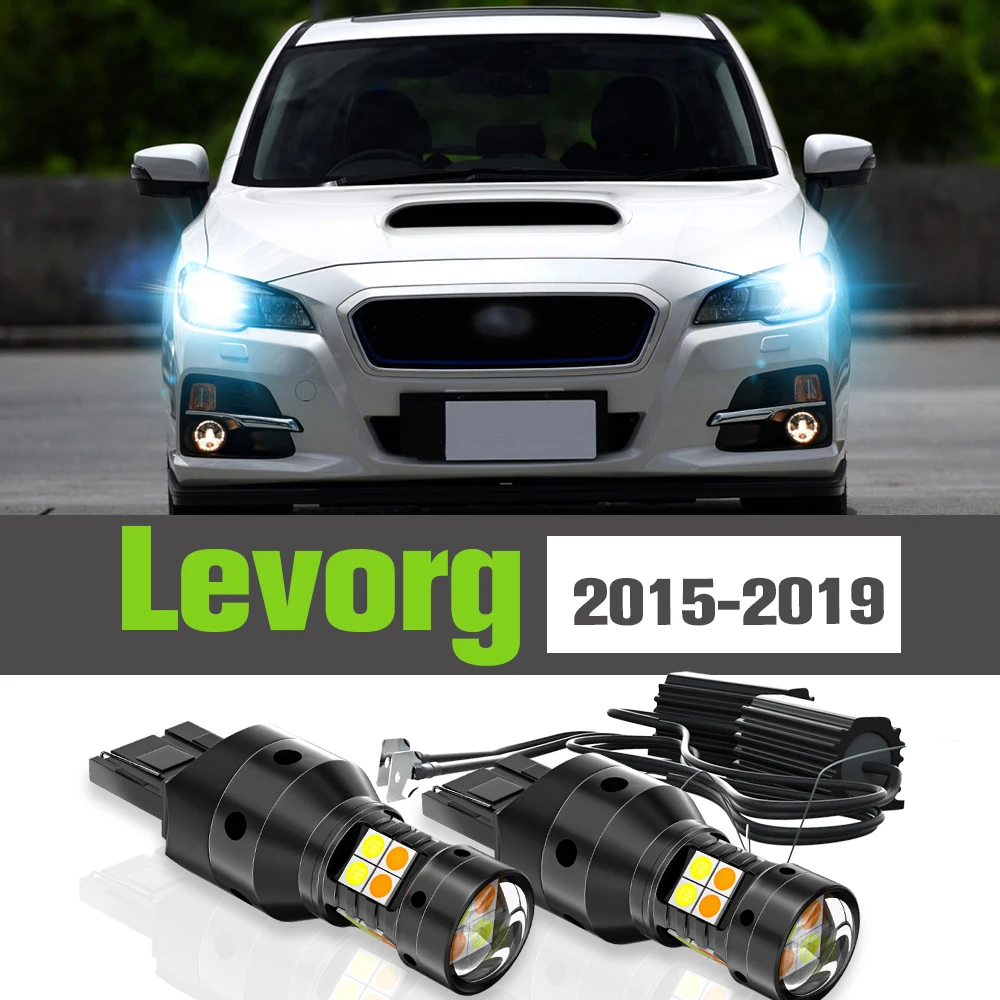 

2x LED Dual Mode Turn Signal+Daytime Running Light DRL Accessories Lamp For Subaru Levorg 2015-2019 2016 2017 2018